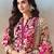 Women Floral Printed Regular Mirror Work Kurta with Trousers & With Dupatta