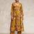 Floral Printed V-Neck Angrakha Kurta With Trousers