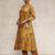 Floral Printed V-Neck Angrakha Kurta With Trousers