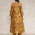 Floral Printed V-Neck Angrakha Kurta With Trousers
