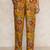 Floral Printed V-Neck Angrakha Kurta With Trousers