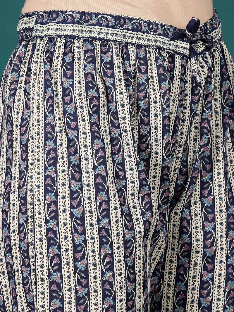 Women Ethnic Motifs Printed Regular Pure Cotton Kurta with Trousers & With Dupatta