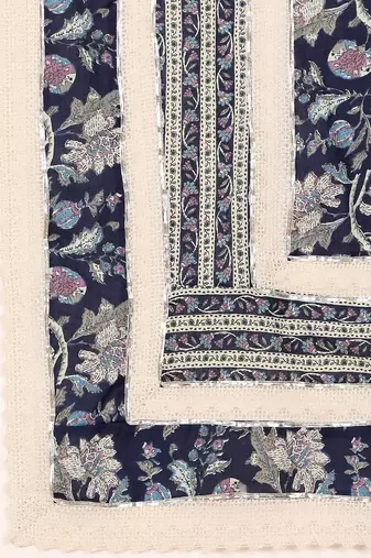 Women Ethnic Motifs Printed Regular Pure Cotton Kurta with Trousers & With Dupatta