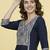 Women Ethnic Motifs Embroidered Empire Thread Work Kurta with Trousers