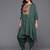 Embroidered Thread Work Pure Silk Fusion Kurta with Dhoti Pants