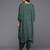 Embroidered Thread Work Pure Silk Fusion Kurta with Dhoti Pants