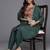 Embroidered Thread Work Pure Silk Fusion Kurta with Dhoti Pants