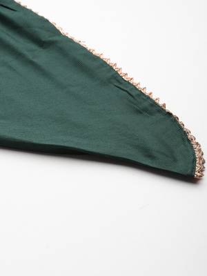 Embroidered Thread Work Pure Silk Fusion Kurta with Dhoti Pants 8