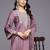 Floral Embroidered Sequinned Kurta With Palazzos & Dupatta