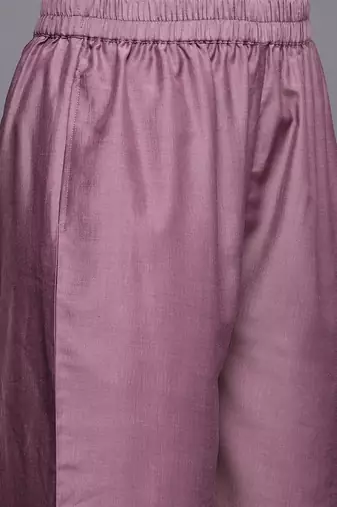 Floral Embroidered Sequinned Kurta With Palazzos & Dupatta