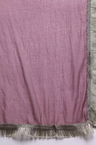 Floral Embroidered Sequinned Kurta With Palazzos & Dupatta