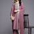 Floral Embroidered Sequinned Kurta With Palazzos & Dupatta