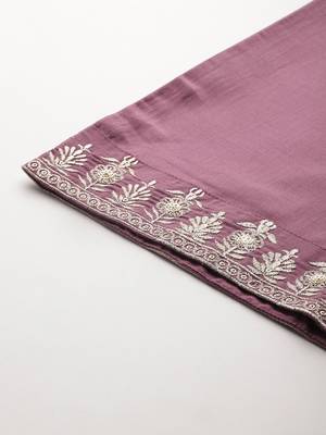 Floral Embroidered Sequinned Kurta With Palazzos & Dupatta 9