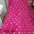 Beautiful rani pink bandhani print cotton straight kurta set