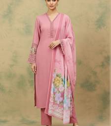 Women Floral Regular Thread Work Kurta with Trousers & With Dupatta