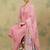 Women Floral Regular Thread Work Kurta with Trousers & With Dupatta