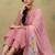 Women Floral Regular Thread Work Kurta with Trousers & With Dupatta