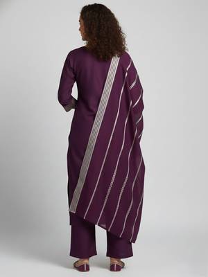 Women Regular Kurta with Palazzos & With Dupatta 5