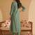 Women Ethnic Motifs Embroidered Regular Mirror Work Kurta with Trousers & With Dupatta