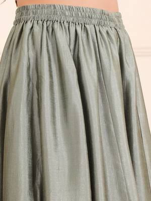 Women Angrakha Pure Silk Kurta with Sharara & With Dupatta 3