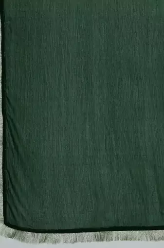 Women Round Neck Sequinned & Zari Kurta & Trouser With Fringed Detail Dupatta