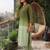 Women Ombre Dyed Regular Thread Work Kurta with Trousers