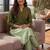 Women Ombre Dyed Regular Thread Work Kurta with Trousers