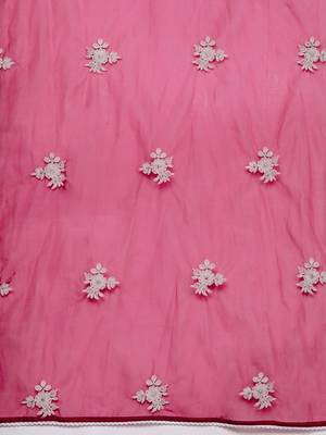 Women Embroidered Thread Work Anarkali Kurta with Trousers & With Dupatta 3