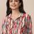 Beige Abstract Printed Shirt Collar Straight Kurta With Trouser