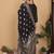 Ethnic Motifs Woven Design Zari Pure Silk Straight Kurta With Trouser & Dupatta