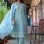 Floral Yoke Design Regular Mirror Work Pure Cotton Kurta with Trouser & Dupatta