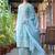 Floral Yoke Design Regular Mirror Work Pure Cotton Kurta with Trouser & Dupatta