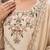 Cream premium silk blend embroidered top palazzo suit with designer dupatta