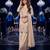 Cream premium silk blend embroidered top palazzo suit with designer dupatta