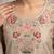 Cream premium silk blend embroidered top palazzo suit with designer dupatta