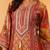Women Ethnic Motifs Printed Regular Thread Work Chanderi Silk Kurta with Trousers