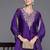 Women Floral Yoke Design Sequinned Chanderi Silk Kurta with Palazzos & Dupatta