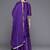 Women Floral Yoke Design Sequinned Chanderi Silk Kurta with Palazzos & Dupatta