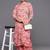 Women Floral Printed Regular Silk Crepe Kurta with Trousers