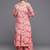 Women Floral Printed Regular Silk Crepe Kurta with Trousers