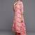 Women Floral Printed Regular Silk Crepe Kurta with Trousers