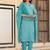 Ethnic Motifs Printed Regular Mirror Work Kurta with Trousers & With Dupatta
