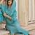Ethnic Motifs Printed Regular Mirror Work Kurta with Trousers & With Dupatta
