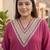 Women Ethnic Motifs Regular Thread Work Kurta with Trousers