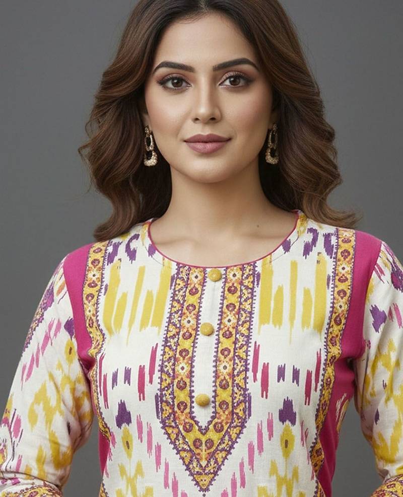 Women Ethnic Motifs Printed Regular Kurta with Trousers & With Dupatta