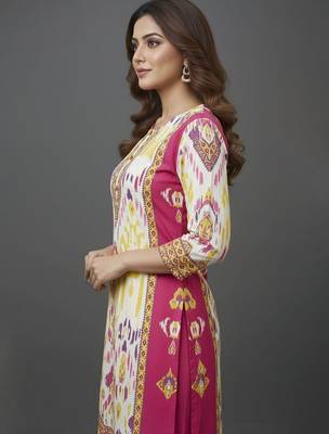Women Ethnic Motifs Printed Regular Kurta with Trousers & With Dupatta 6