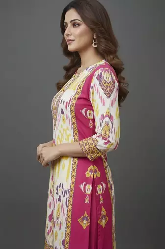 Women Ethnic Motifs Printed Regular Kurta with Trousers & With Dupatta