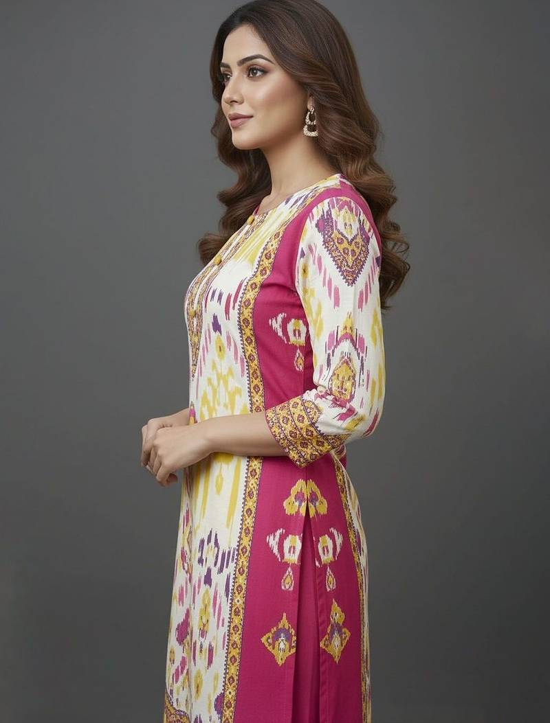 Women Ethnic Motifs Printed Regular Kurta with Trousers & With Dupatta