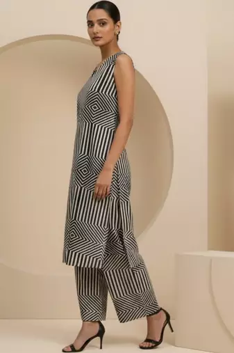 Women Printed Regular Kurta with Palazzos
