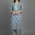 Women Floral Printed Regular Thread Work Kurta with Trousers & With Dupatta